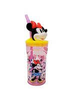 Kit Refeição Infantil Minnie Disney 3 Peças Prato, Tigela E Copo 3d 360ml