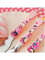 Kit Lancheira Infantil Minnie Disney 5 Peças Pote Com Tampa, Copo 3d E Talheres
