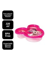 Kit Copo 3d Com Canudo 360ml E Pote Com Tampa Rosto Minnie Mouse Disney