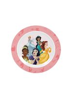 Jogo Refeição Infantil Princesas Disney 3 Peças Prato, Tigela E Copo Melamina - Tuut