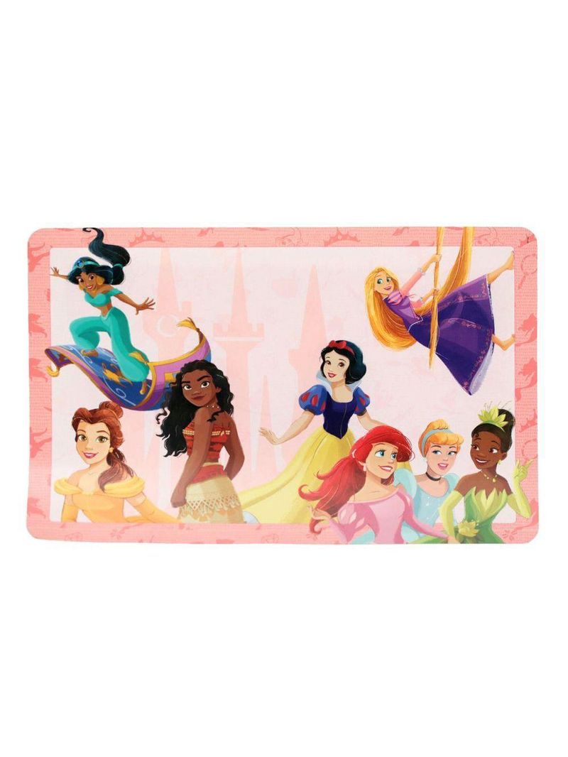 Jogo Refeição Infantil Princesas Disney 7 Peças Tigelas, Copo, Lugar Americano E Talheres - Tuut