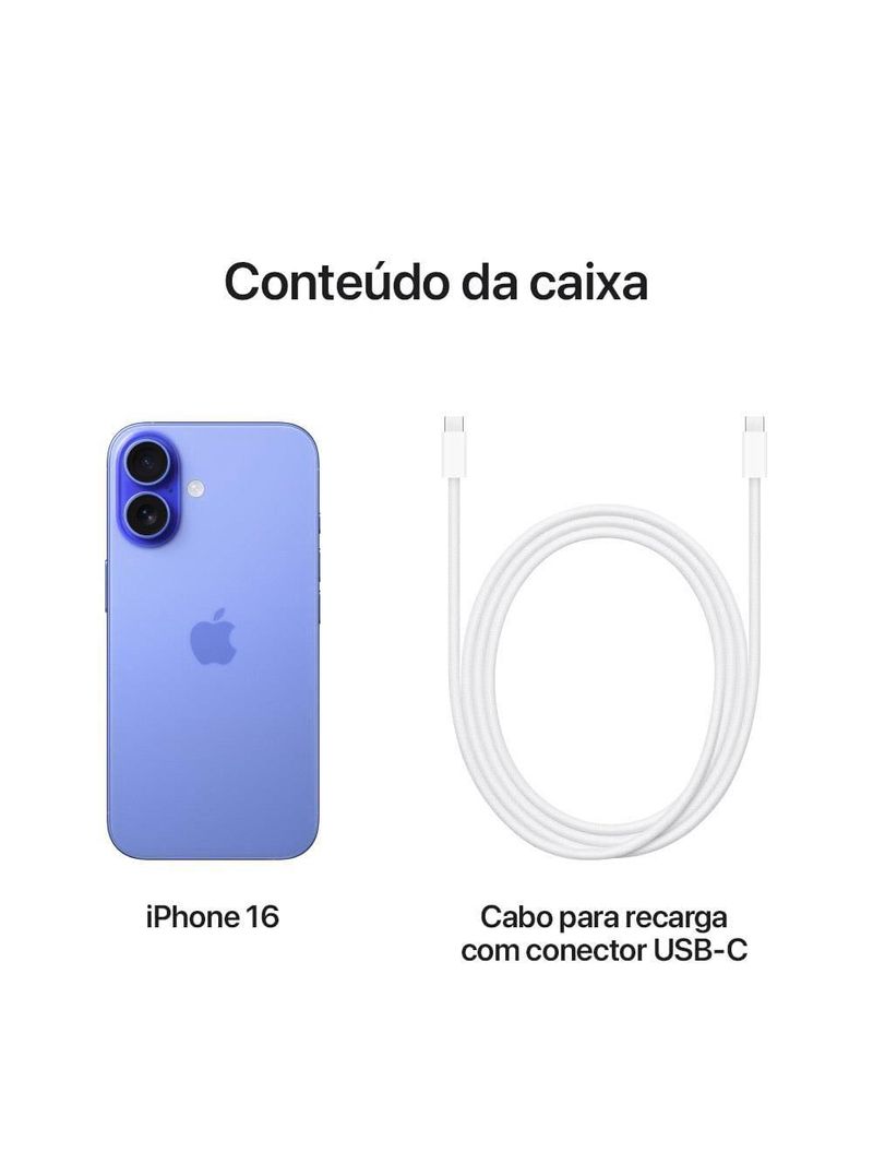 Apple iphone 16 128gb 6,1" 48mp ultramarino
