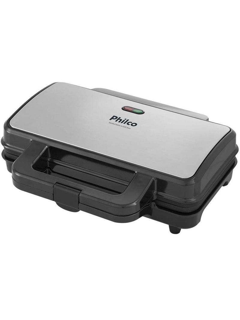 Sanduicheira E Grill Philco PGR02I Inox Antiaderente 900W 220V