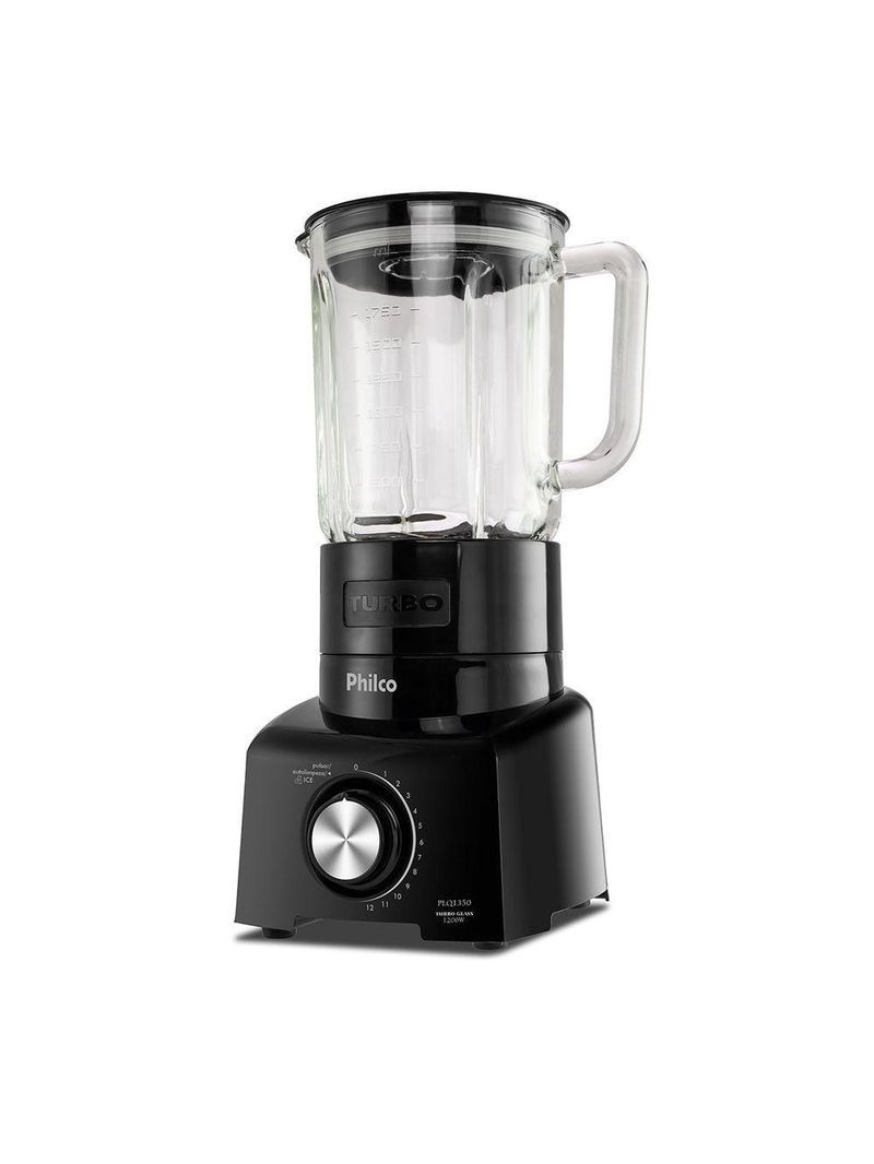 Liquidificador Philco PLQ1350 Turbo Glass Pro Maxx 6 1200W 110V