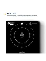 Cooktop De Indução Britânia Portátil Painel Touch BCTE10A 220V