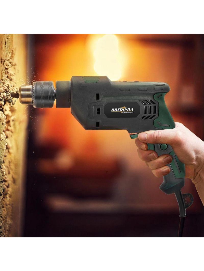 Furadeira Britânia BFUE04 Função impacto 850W 220V
