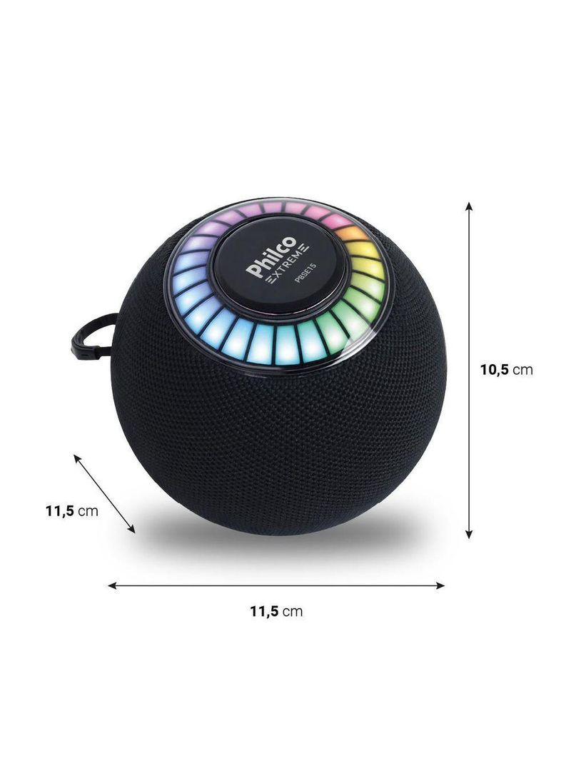 Caixa De Som Speaker Philco Extreme 15W PBSE15 Bivolt