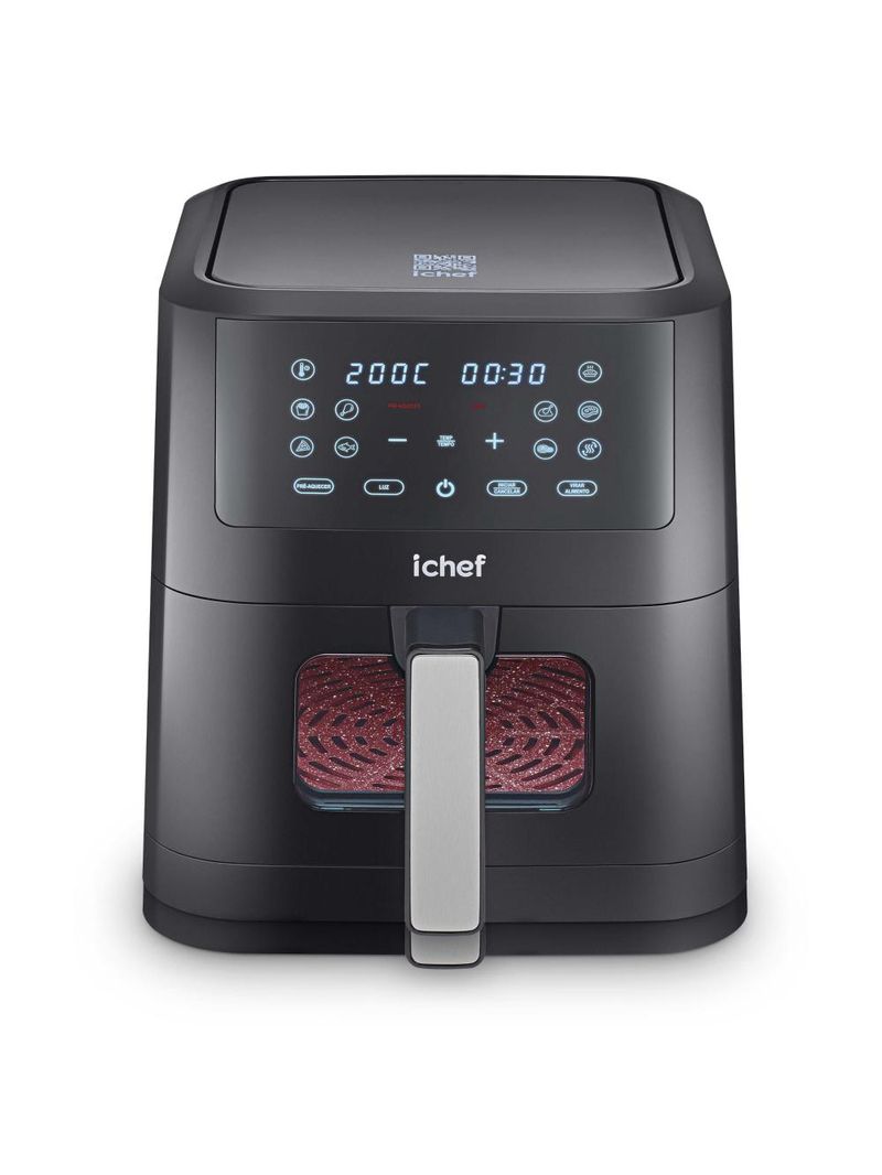 Fritadeira elétrica airfryer ichef smart vision 6l