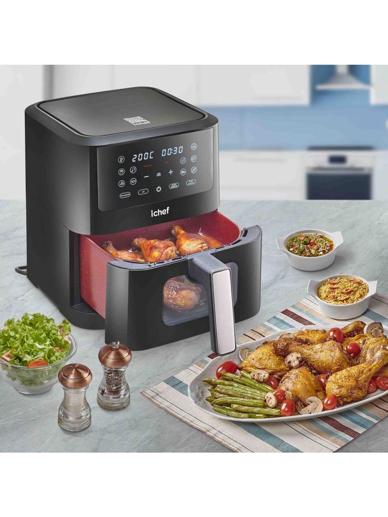 Fritadeira elétrica airfryer ichef smart vision 6l