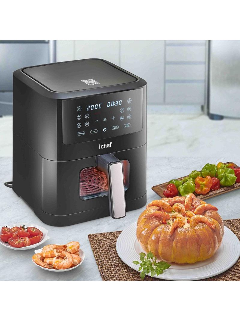 Fritadeira elétrica airfryer ichef smart vision 6l