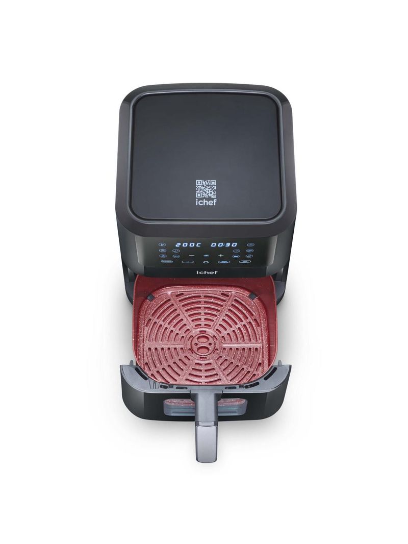 Fritadeira elétrica airfryer ichef smart vision 6l