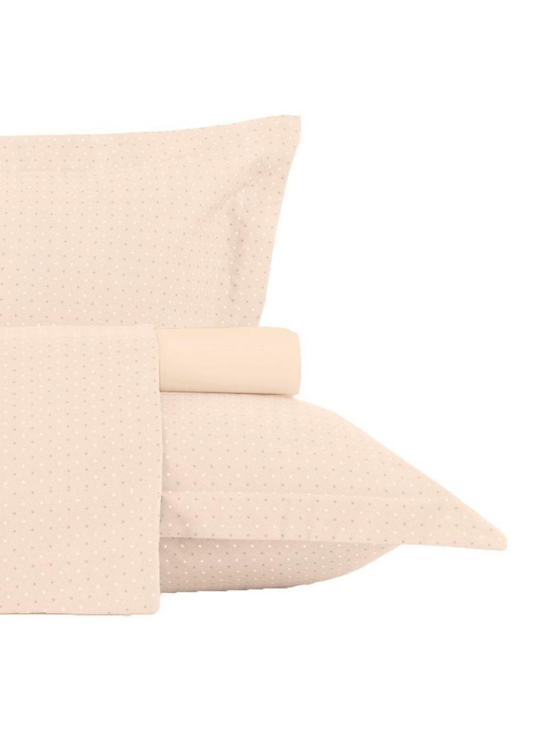 Jogo De Cama Queen 4 Peças Altenburg Toque Acetinado Play Bege