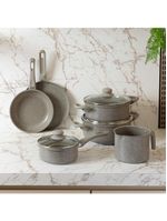 Conjunto 6 panelas de indução granito chef taupe alumínio