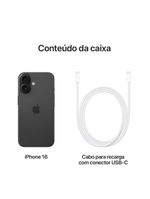 Apple iphone 16 128gb 6,1" 48mp preto