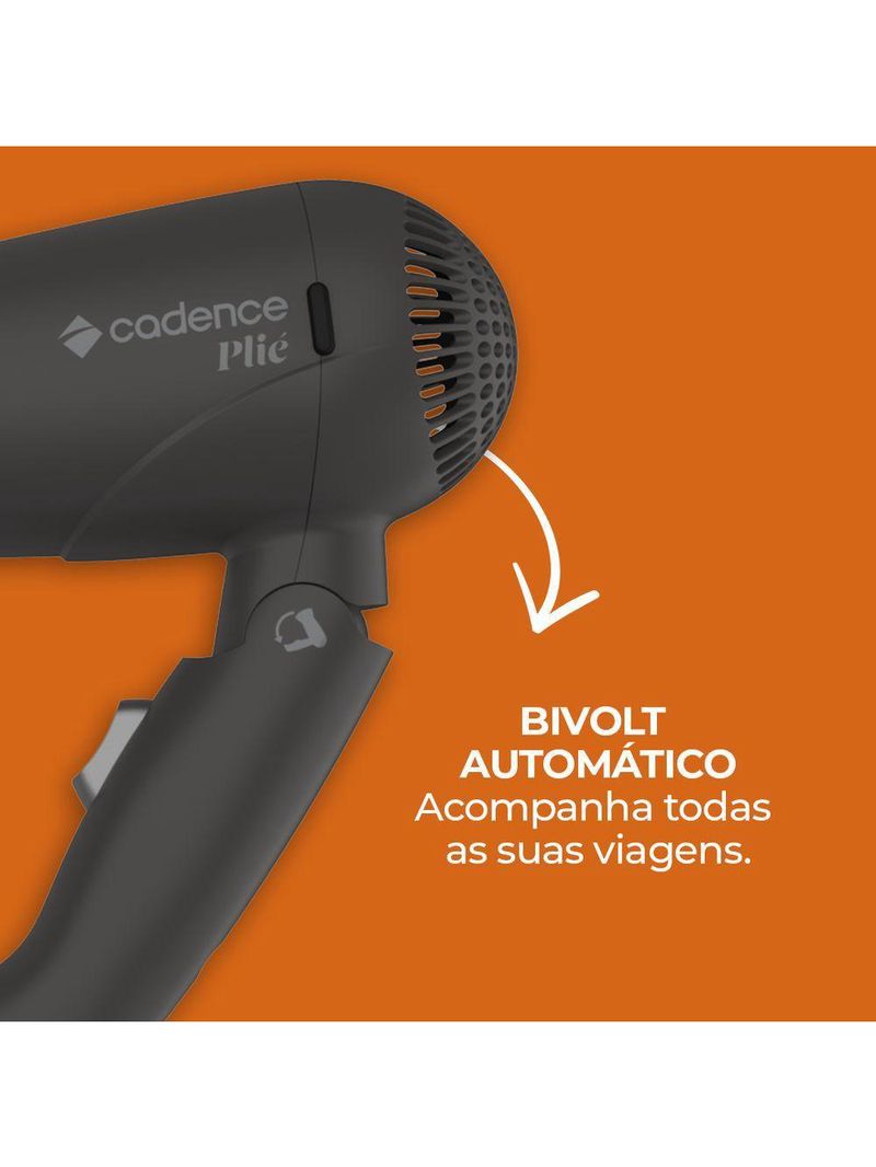 Secador De Cabelos Dobrável Cadence Plié Bivolt