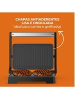 Grill Elétrico Cadence Click Inox 220V