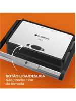 Grill Elétrico Cadence Click Inox 220V