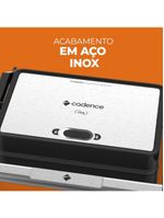 Grill Elétrico Cadence Click Inox 220V