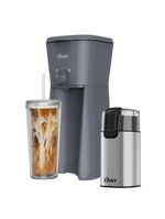 Kit Café Gelado Cafeteira Iced Coffee E Moedor De Café Elétrico Oster 110V