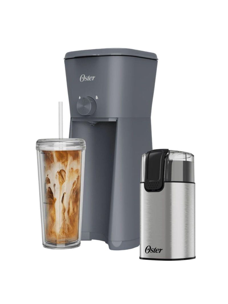 Kit Café Gelado Cafeteira Iced Coffee E Moedor De Café Elétrico Oster 110V