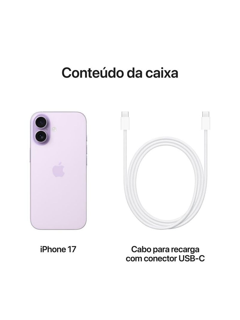 Apple iphone 17 256gb 6,3" 48mp lavanda