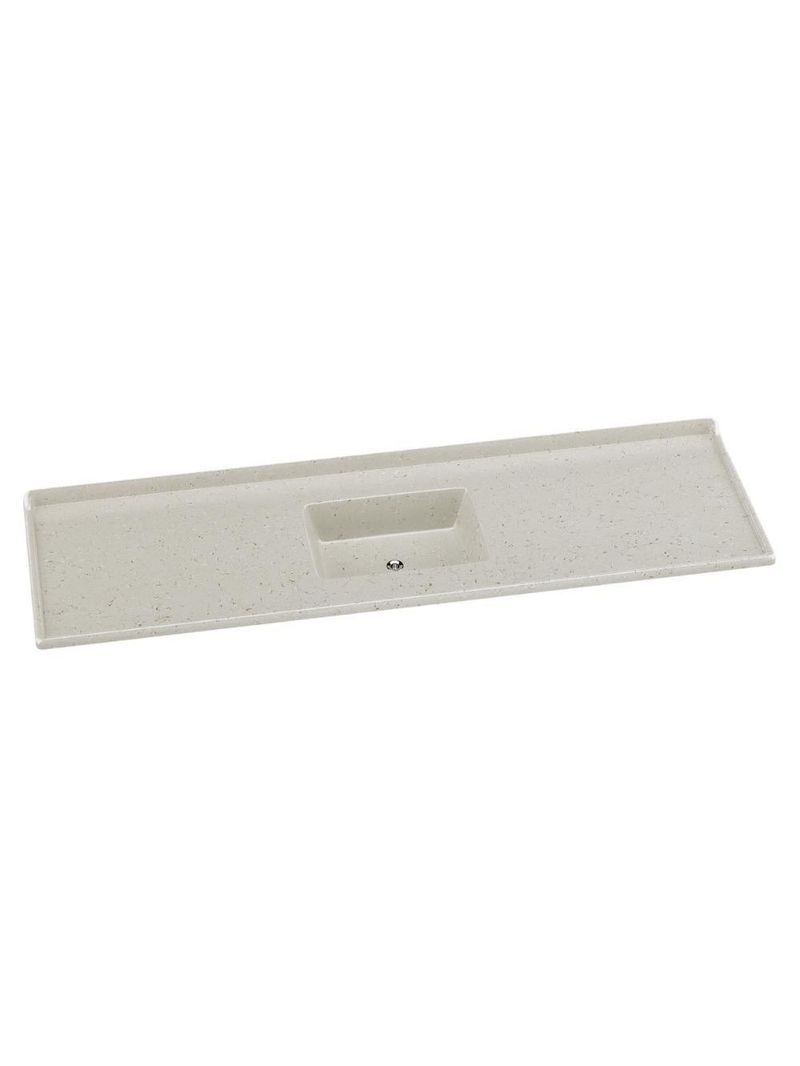 Pia De Cozinha Mármore Sintético 180x55cm Multimóveis CR20483 Travertino