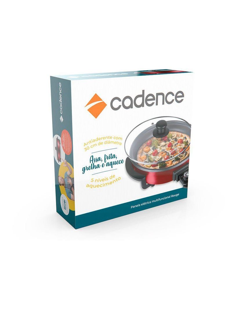 Panela Elétrica Cadence Multifuncional Rouge 110V