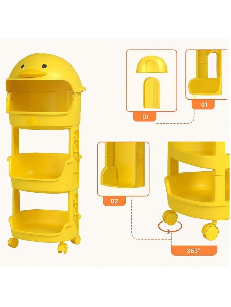 Estante Infantil Caixa Organizadora Bau Brinquedos Porta Treco Com Rodas Armario Gavetas Carrinho Quarto Sala