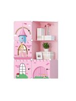 Guarda Roupa Modular Infantil Estante Prateleira Organizador De Brinquedos Sapateira 6 Nichos Kangur