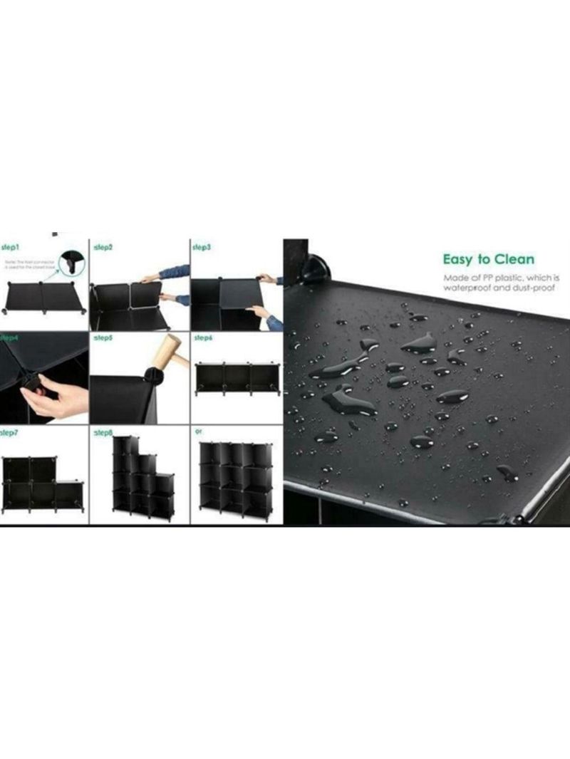 Guarda Roupa Modular Infantil Estante Prateleira Organizador De Brinquedos Sapateira 6 Nichos Kangur