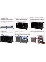 Guarda Roupa Infantil Organizador De Brinquedos Portatil Castelo Sapateira Modular Kangur