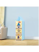 Guarda Roupa Infantil Organizador De Brinquedos Portatil Castelo Sapateira Modular Kangur