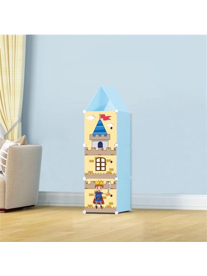 Guarda Roupa Infantil Organizador De Brinquedos Portatil Castelo Sapateira Modular Kangur