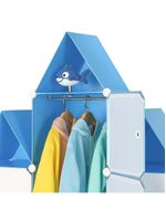 Guarda Roupa Castelo Infantil Armario Organizador Brinquedos Roupas Sapateira 13 Nichos Prateleiras