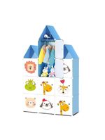 Guarda Roupa Castelo Infantil Armario Organizador Brinquedos Roupas Sapateira 13 Nichos Prateleiras