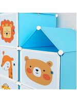 Guarda Roupa Castelo Infantil Armario Organizador Brinquedos Roupas Sapateira 13 Nichos Prateleiras