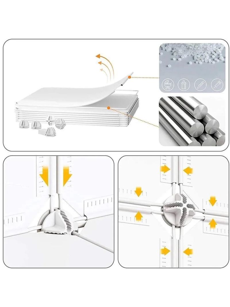 Guarda Roupa Castelo Infantil Armario Organizador Brinquedos Roupas Sapateira 13 Nichos Prateleiras