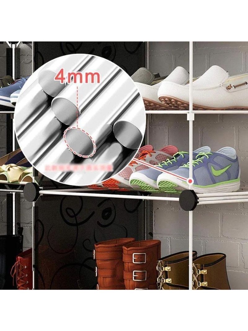 Guarda Roupa Castelo Infantil Armario Organizador Brinquedos Roupas Sapateira 13 Nichos Prateleiras