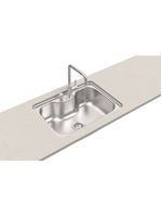 Cuba Tramontina Morgana Undermount 69 x 49 cm em Aço Inox Acetinado com Válvula OUTLET