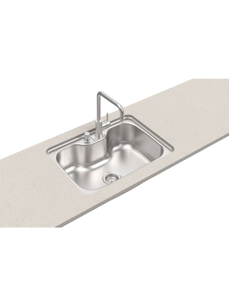 Cuba Tramontina Morgana Undermount 69 x 49 cm em Aço Inox Acetinado com Válvula OUTLET