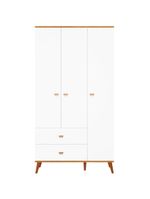 Guarda-roupa infantil bartira ternura com 3 portas, 2 gavetas - 106,8 cm de largura