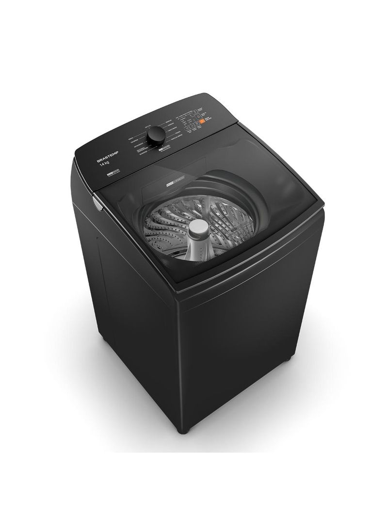 Máquina de lavar 14kg brastemp bwj14a9 platinum smart sensor cinza