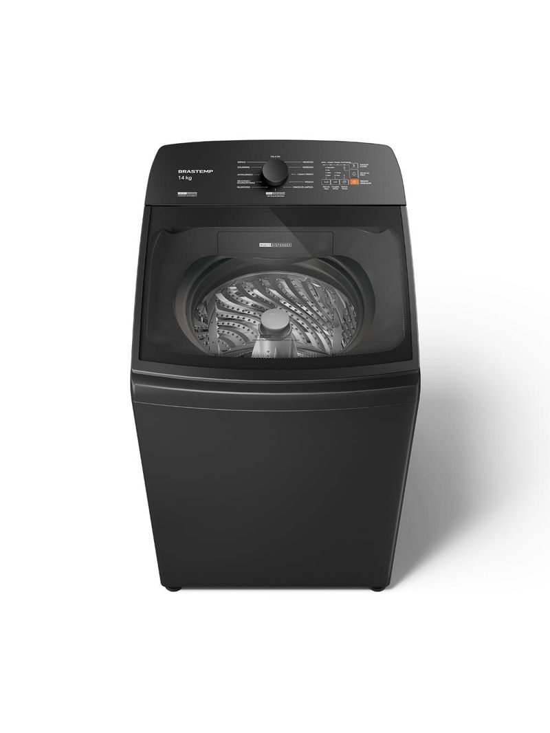 Máquina de lavar 14kg brastemp bwj14a9 platinum smart sensor cinza