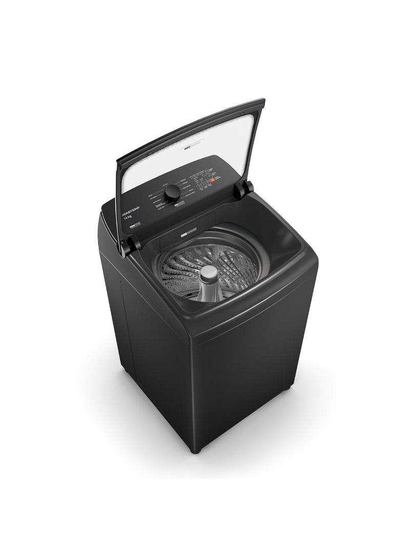 Máquina de lavar 14kg brastemp bwj14a9 platinum smart sensor cinza
