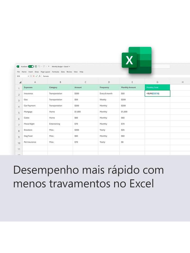 Microsoft office home 2024, word, excel, powerpoint, onenote, para pc/mac - compra Única