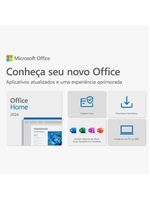 Microsoft office home 2024, word, excel, powerpoint, onenote, para pc/mac - compra Única