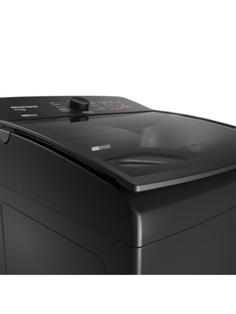 Máquina de lavar 14kg brastemp bwj14a9 platinum smart sensor cinza