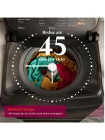 Máquina de lavar 14kg brastemp bwj14a9 platinum smart sensor cinza