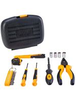 Kit de ferramentas manuais wap mkf21 com trena, chaves, estilete, alicate, maleta – 21 peças