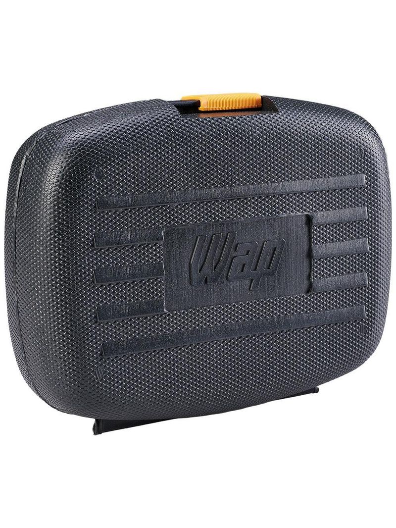 Kit de ferramentas manuais wap mkf21 com trena, chaves, estilete, alicate, maleta – 21 peças